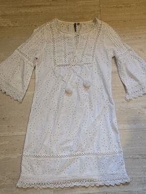 L.O.V. White Eyelet Cover-Up Dress